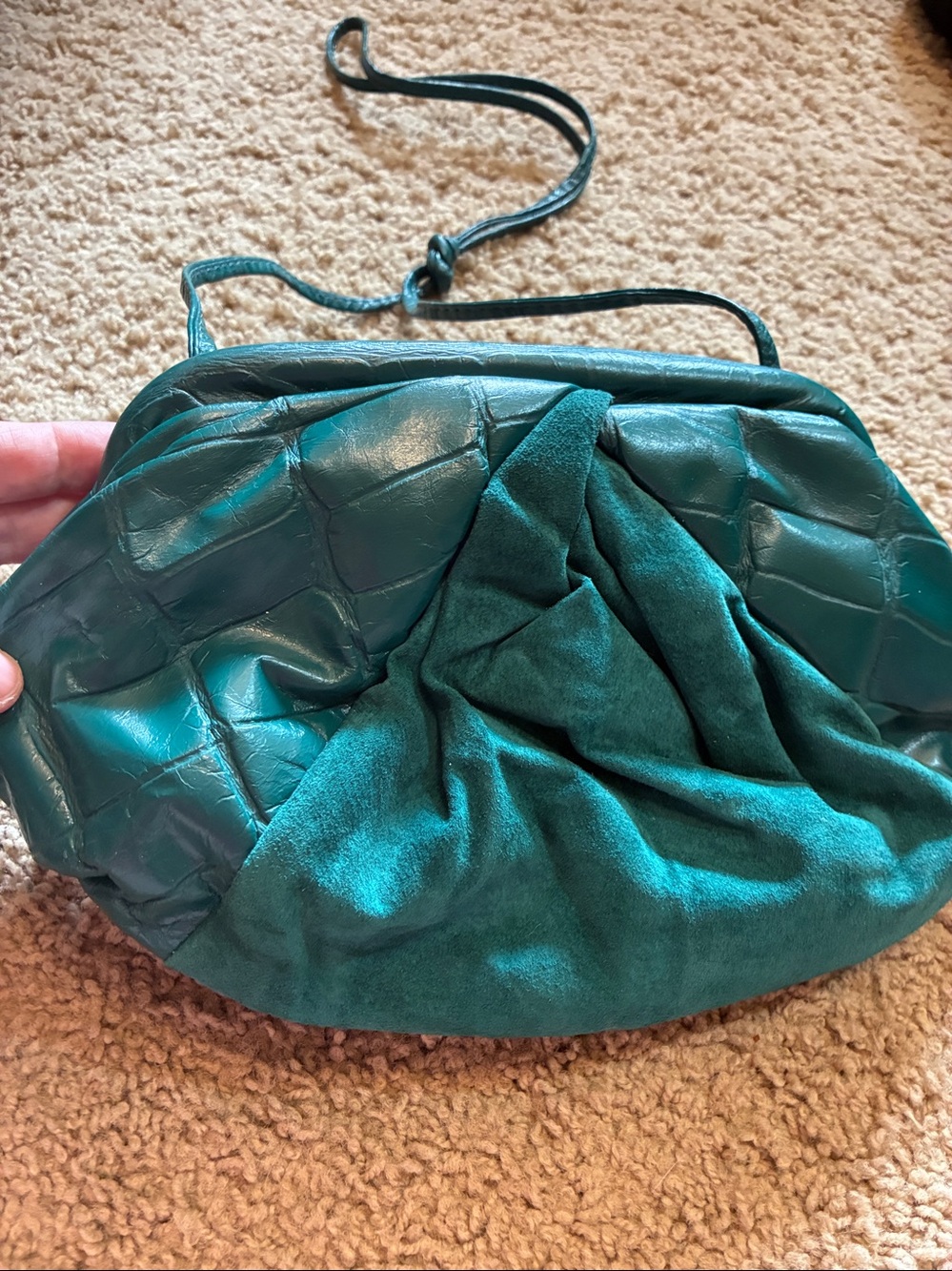 Samir Handbags Genuine Leather Black Interior Label